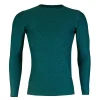 Polera DryFit manga larga Bangsi hombre verde petroleo