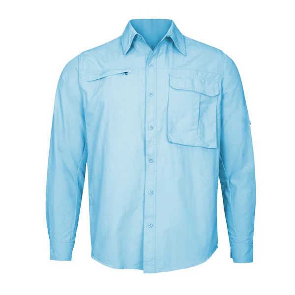 Alternative view of Camisa trekking ripstop manga larga UPF50 fenec hombre