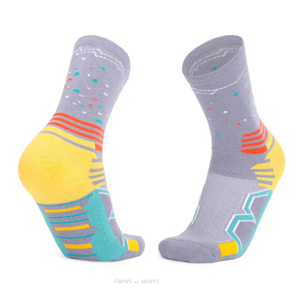 Calcetines largos Running Sport Azul /Gris - Imagen 3