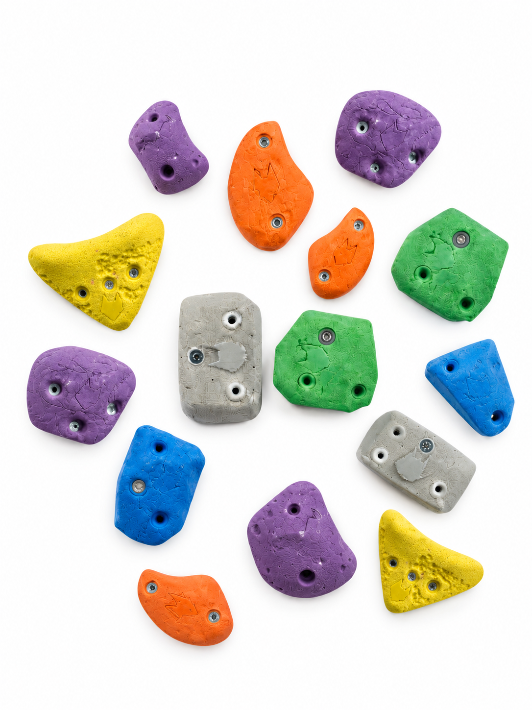 Set De Presas De Escalada Para Muro Boulder Colores S